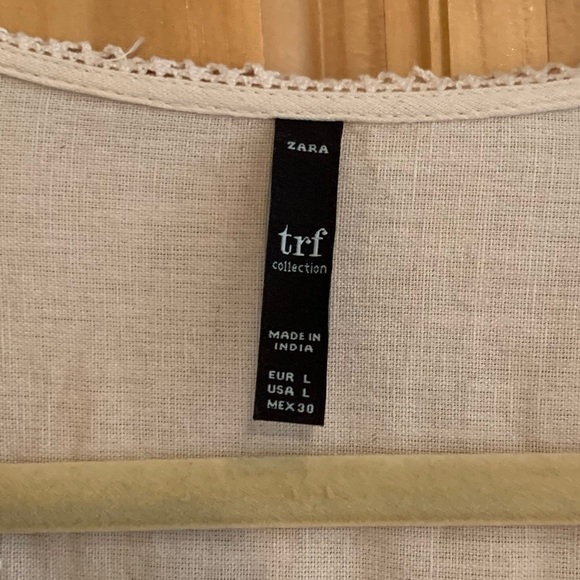 Zara TRF 3/4 Sleeve Embroidered Blouse - Picture 5 of 6